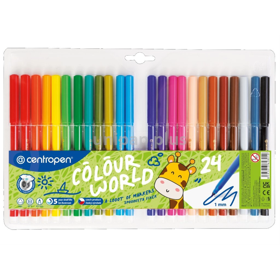 popisovač Centropen 7550 sada 24 ks