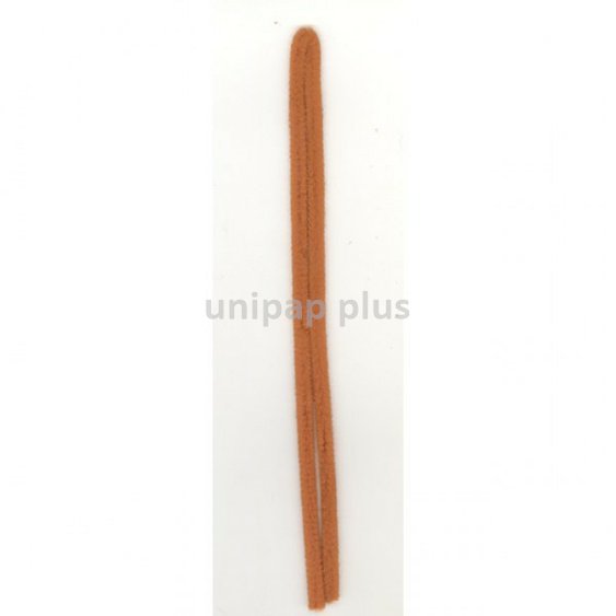 plyšový drát 50 cm x 6 mm světle hnědý