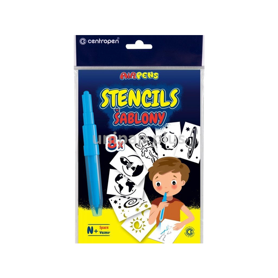 šablony k foukacím fixům Centropen N+ Vesmír