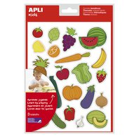 samolepky Apli Kids ovoce/zelenina 3 listy