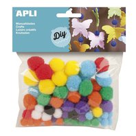 Apli Pom-Pom barevný mix 78 ks