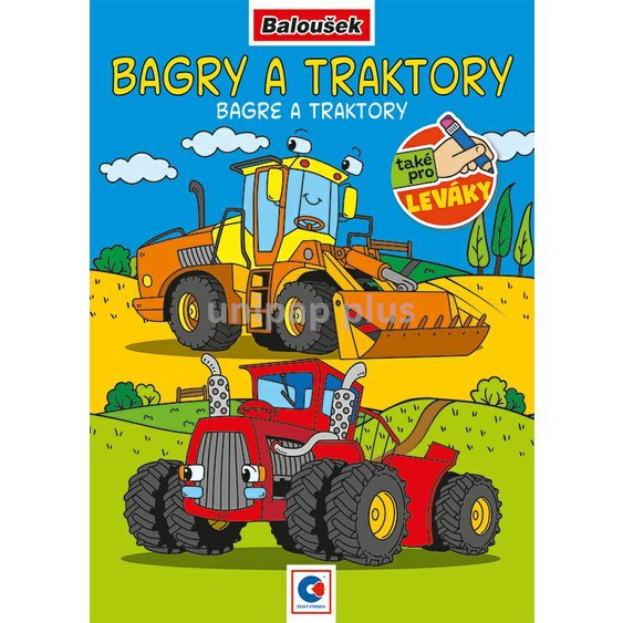 omalovánka A5 - Bagry a traktory