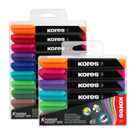 popisovač permanentní Kores kulatý hrot sada 10 barev