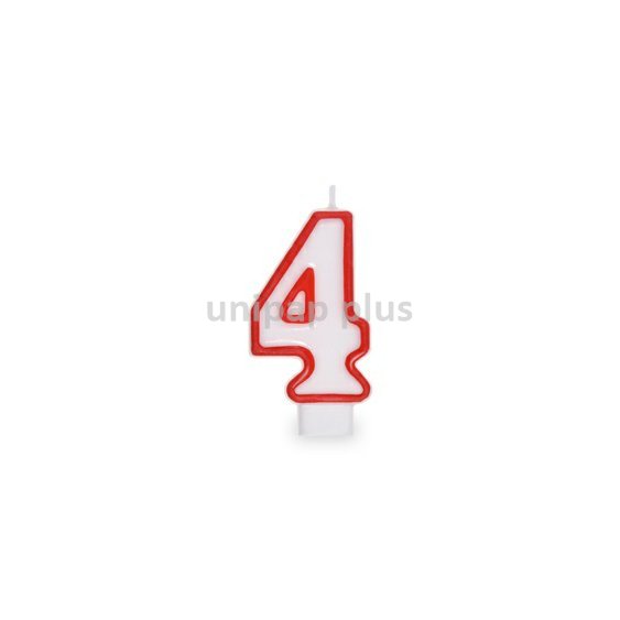 svíčka číslová "4"