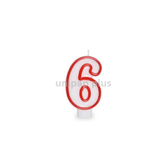 svíčka číslová "6"