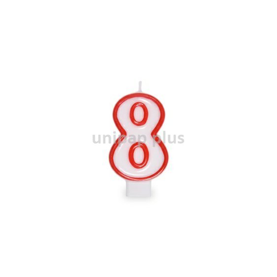 svíčka číslová "8"