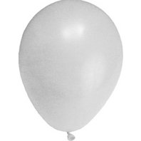 balónky nafukovací M 10 ks bílé