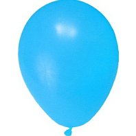 balónky nafukovací M 10 ks modré světlé