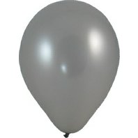 balonky nafukovací M stříbrné, 10 ks