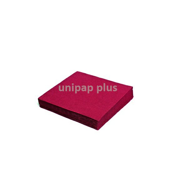 ubrousky barevné 33 x 33 cm 20 ks 3 vrstvy vínové
