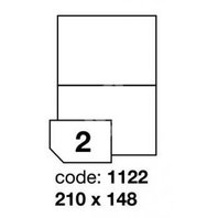 samolepící etiketa A4 R0100 bílá 210 x 148 mm 2 etikety 100 ks