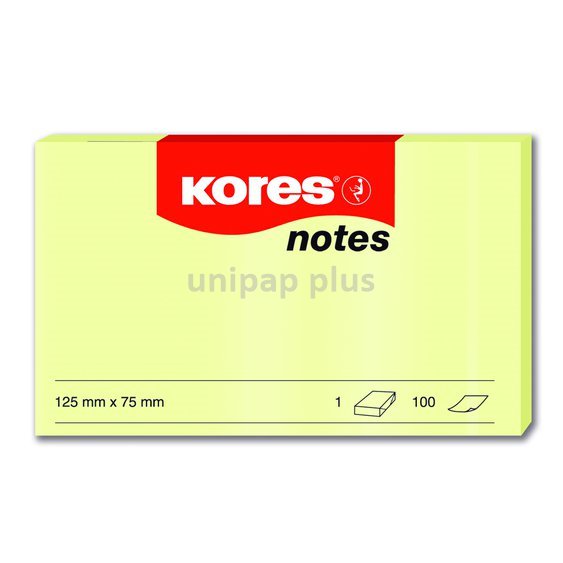 bloček samolepící Kores 125 x 75 mm 100 listů