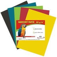 papír pro výtvarné práce A3 80 g 100 listů mix barev