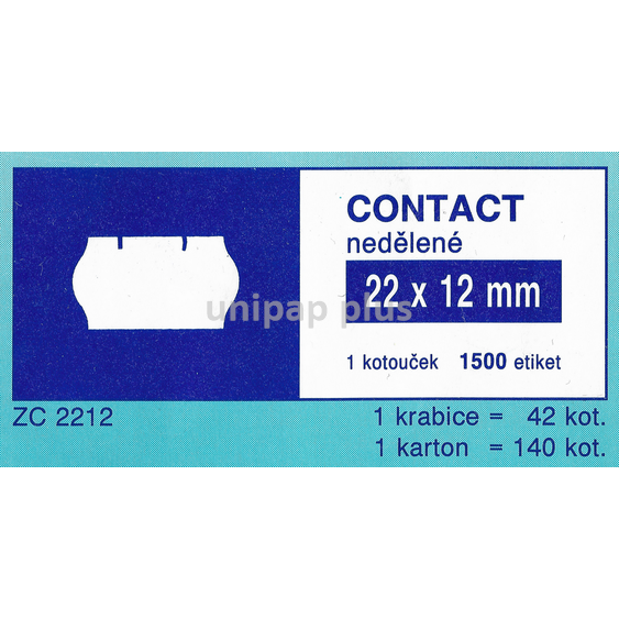 etikety do kleští Contact 22 x 12 mm
