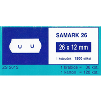 etikety do kleští Samark, Uni 26 x 12 mm