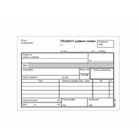 příjmový pokladní doklad A6 nečíslovaný NCR s tabulkou