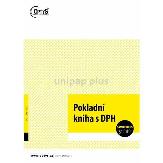 pokladní kniha samopropisovací  Optys
