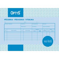 příjemka, převodka, výdejka A5 100 listů Optys příjemka, převodka, výdejka A5 100 listů Optys