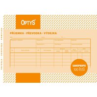 příjemka, převodka, výdejka A5 samopropisovací Optys 100 listů příjemka, převodka, výdejka A5 samopropisovací Optys 100 listů