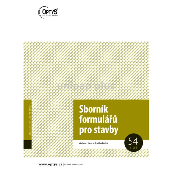 sborník formulářů pro stavby