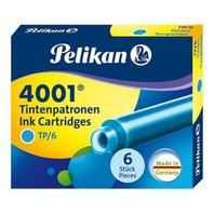 bombičky inkoustové Pelikan 6 ks tyrkysové