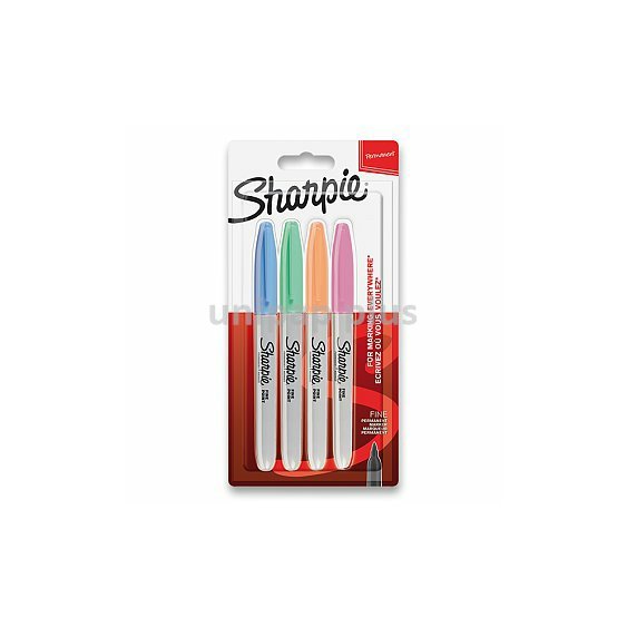 permanentní popisovač Sharpie Fine pastelové barvy 4 ks