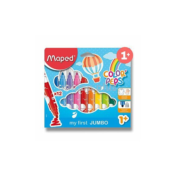 popisovač Maped Color Peps Jumbo 12 ks