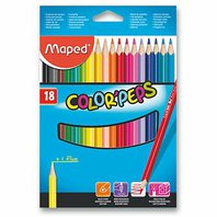pastelky Maped trojboké Color Peps 18 barev