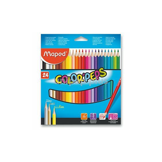pastelky Maped trojboké Color Peps 24 barev