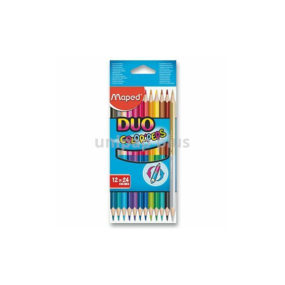 pastelky Maped Color Peps trojboké 12 duo 24 barev