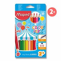 pastelky trojboké Maped Jumbo Color Peps 12 ks