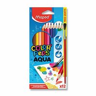 pastelky Maped Color peps Aqua 12 rozmyvatelné + štětec