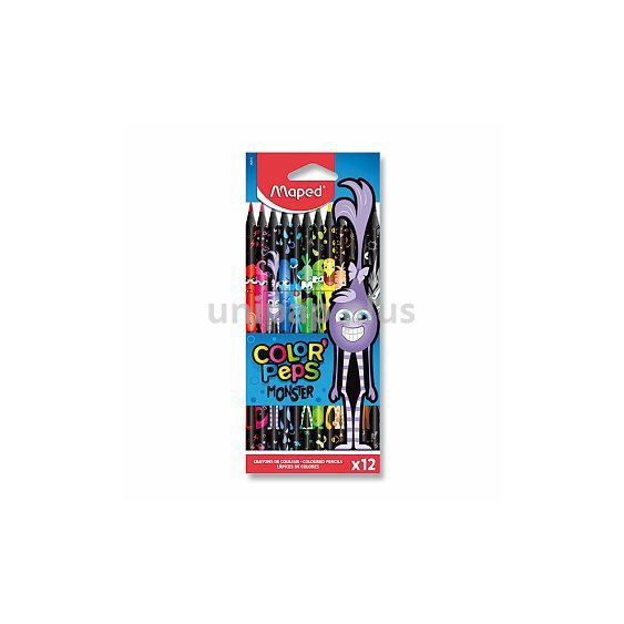 pastelky Maped Color Peps Monster bezdřevé 12 ks