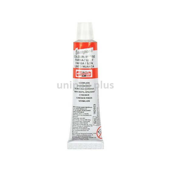 barva temperová 16 ml rumělka červená