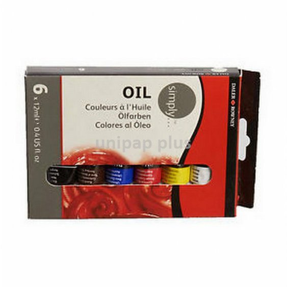 barvy olejové sada 6 x 12 ml
