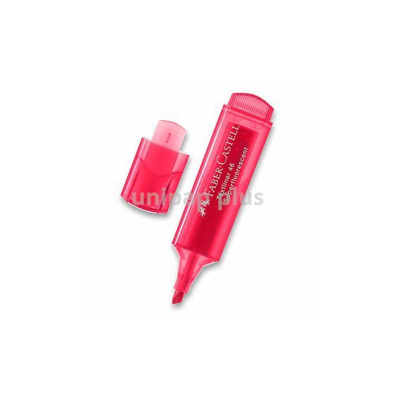 zvýrazňovač Faber-Castell červený
