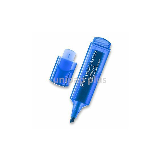 zvýrazňovač Faber-Castell modrý
