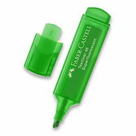 zvýrazňovač Faber-Castell zelený