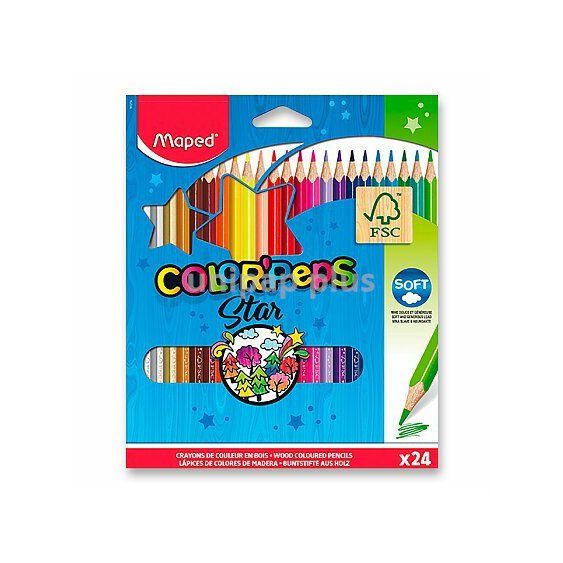 pastelky Maped trojboké Color Peps 24 barev