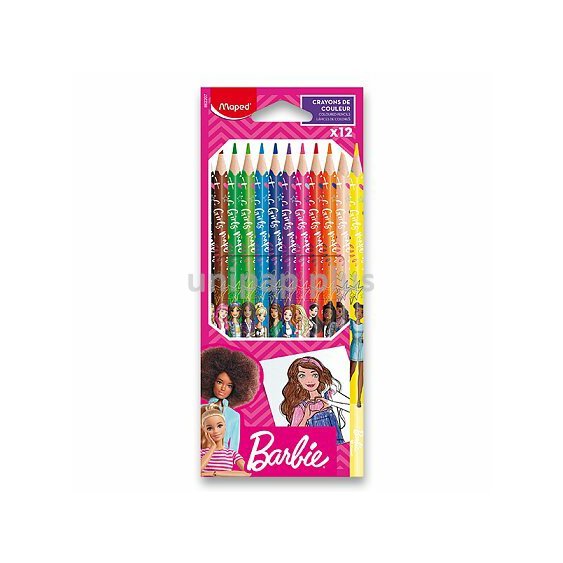 Maped Barbie - pastelky - 12 barev