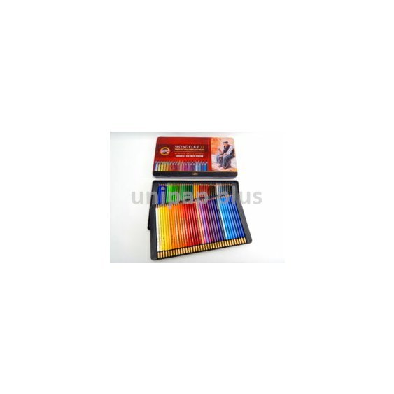 pastelky Koh-i-noor 3727 Mondeluz akvarelové 72 barev v plechové krabičce
