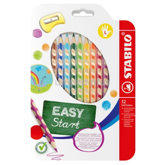 pastelky Stabilo easy 331/12 jumbo pro leváky