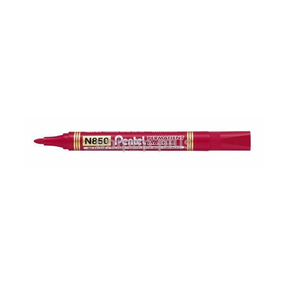 popisovač Pentel N850 červený
