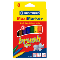 popisovač Centropen 8773 Maxi Brush 8 ks