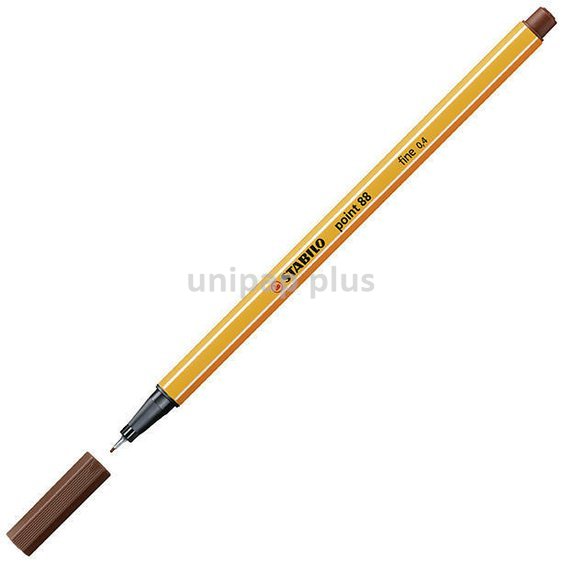 popisovač Stabilo point 88/45 0,4 hnědý