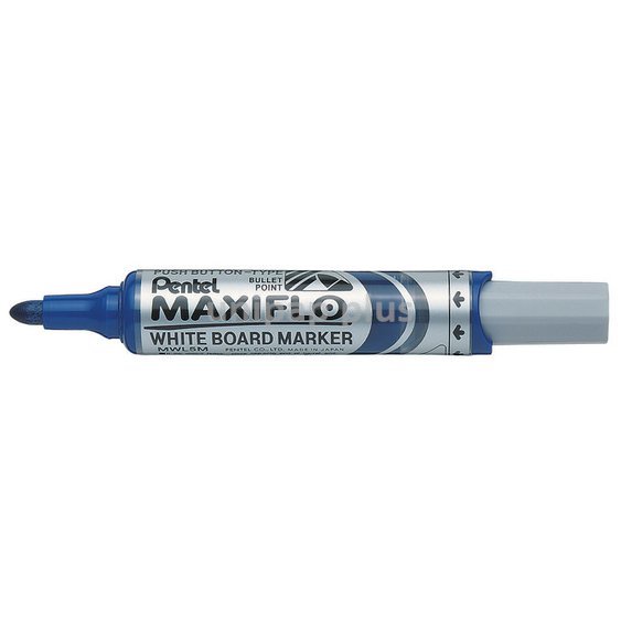 popisovač Pentel Maxiflo na bílé tabule modrý
