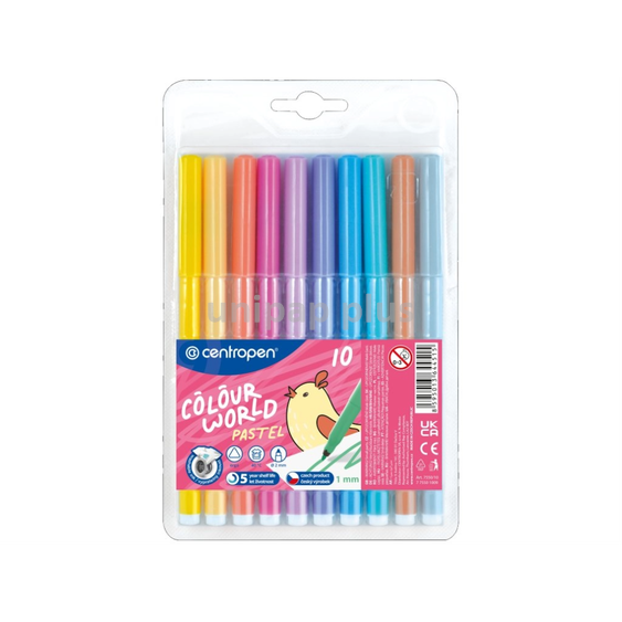 popisovač Centropen 7550 pastelový sada 10 ks