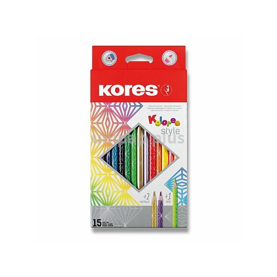 pastelky Kores Kolores Style 12+2+1