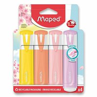 Zvýrazňovač Maped Fluo Peps Pastel 4 ks - mix barev