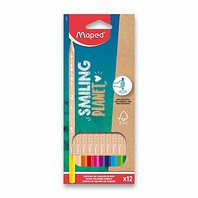 pastelky Maped Smiling Planet - 12 barev